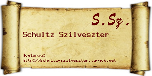 Schultz Szilveszter névjegykártya