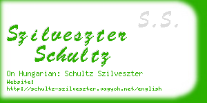 szilveszter schultz business card